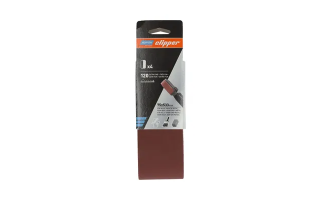 Norton Clipper P120 Sanding Belt 75 X 533mm Pack Of 4