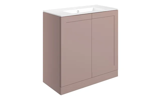 Park Lane Floor Standing 2 Door Basin Unit & Basin 815mm - Matt Peony