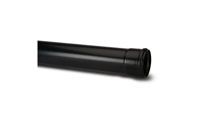 Polypipe 110mm Soil Pipe 4mtr Single Socket Black Sp440b