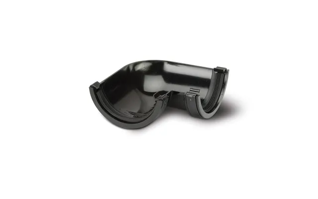 Polypipe 112mm Half Round Angle 90deg - Black