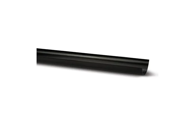 Polypipe 112mm Half Round Gutter 4mtr - Black Rr101b