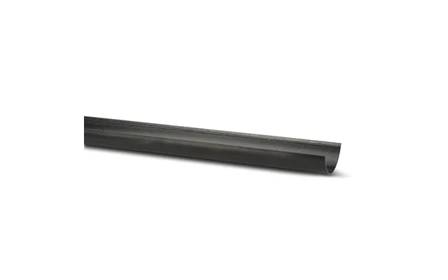 Polypipe 114mm Elegance Half Round Gutter 4mtr - Black