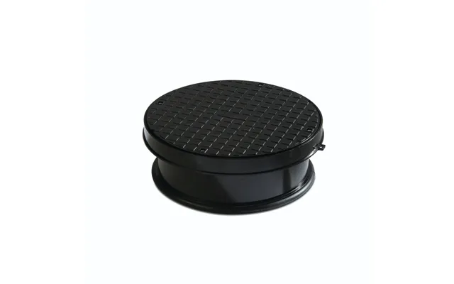 Polypipe 320mm Round Pvc Cover & Frame - Black