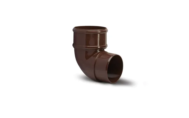 Polypipe 68mm Round Downpipe Offset Bend 92.5deg - Brown Rr132br