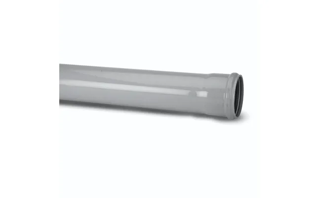 Polypipe 82mm Soil Pipe 3mtr Single Socket Grey Sp330g