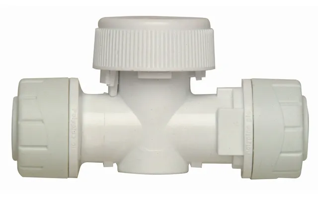Polypipe Polyplumb Shut Off Valve 15mm X 15mm White Pb5915