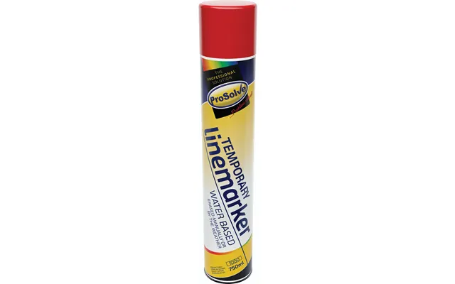 Prosolve Temporary Line Marking Paint Aerosol 750ml Red