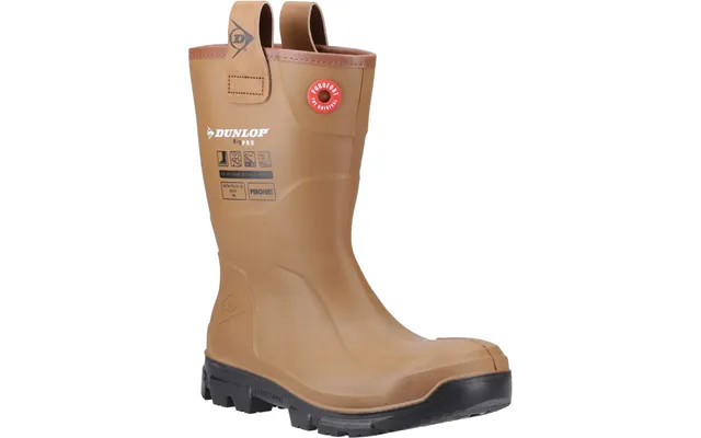 Purofort Rigpro Fur Lined Full Safety Wellington Boots - Brown