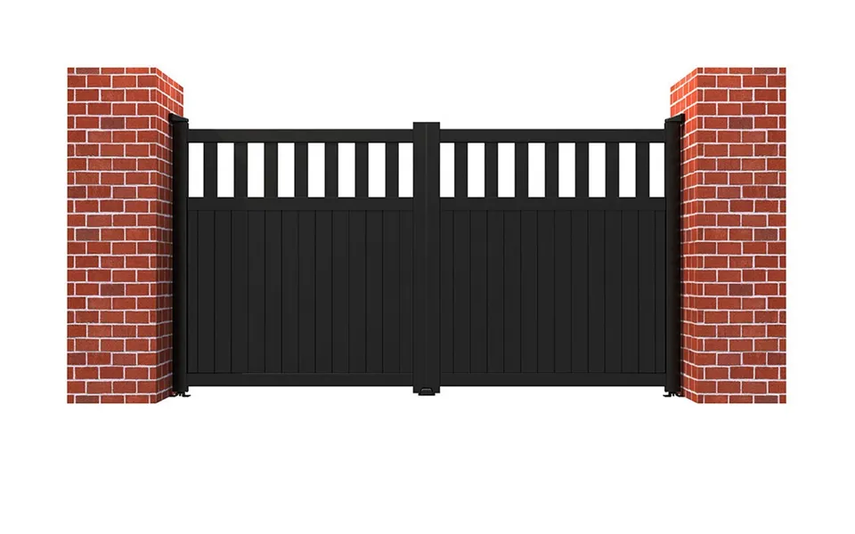 Rmg Aluminium Driveway Gate 3250 X 1600mm - Black Powder Coated