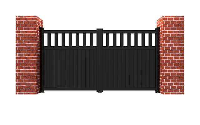 Rmg Aluminium Driveway Gate 4000 X 1600mm - Black Powder Coated