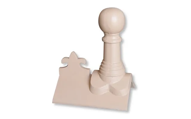 Rock Roofing Bishop Ball Finial 90 Plain Angle Fleur-de-lys - Buff