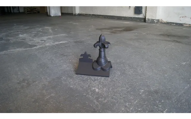 Rock Roofing Fleur-de-lys Small Finial 90 Plain Angle Fleur-de-lys - Warm Grey