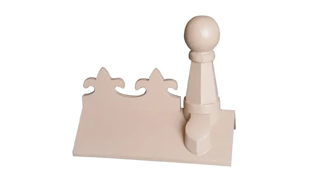 Rock Roofing Pawn Ball Finial 125 Plain Angle Fleur-de-lys - Buff