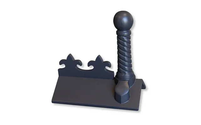 Rock Roofing Spiral Ball Finial 125 Plain Angle Fleur-de-lys - Warm Grey