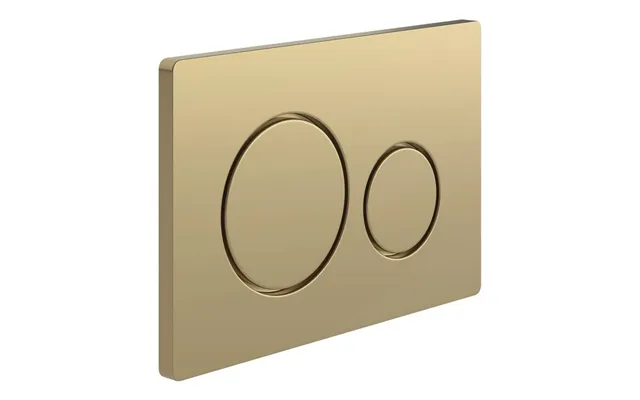 Round Push Button Flushplate 163 X 245 X 50mm - Brushed Bronze