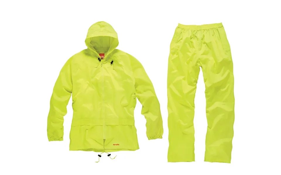 Scruffs Yellow Waterproof Rain Suit - Xl