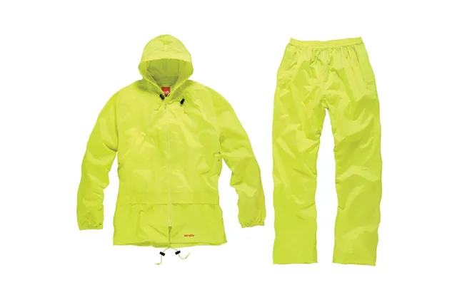 Scruffs Yellow Waterproof Rain Suit - Xl