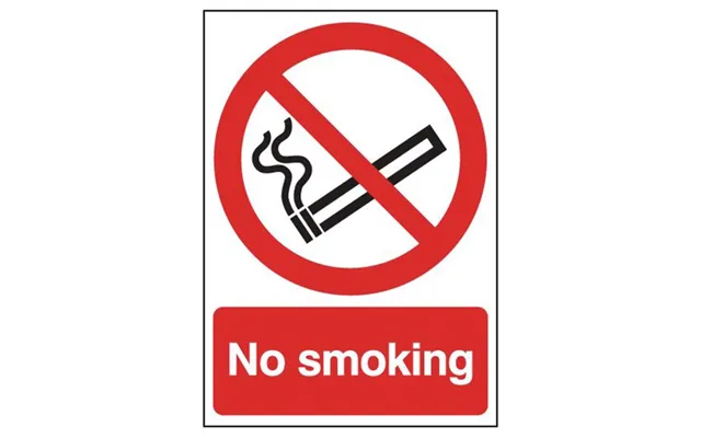 Signs And Labels Rigid Site Safety Sign - No Smoking 210x148mm