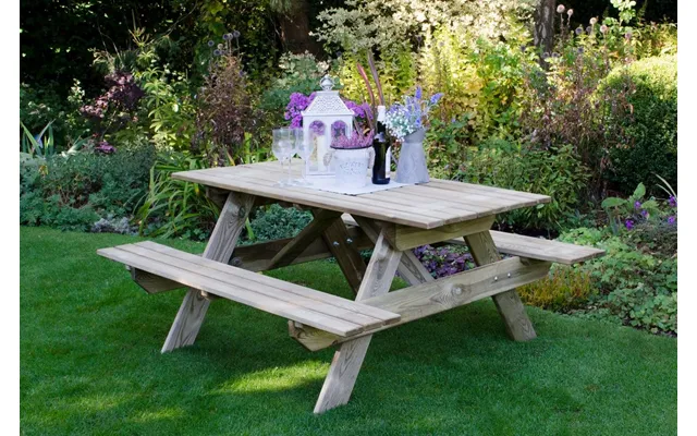 Small Rectangular Picnic Table 700 X 1500 X 1500mm - Treated Timber