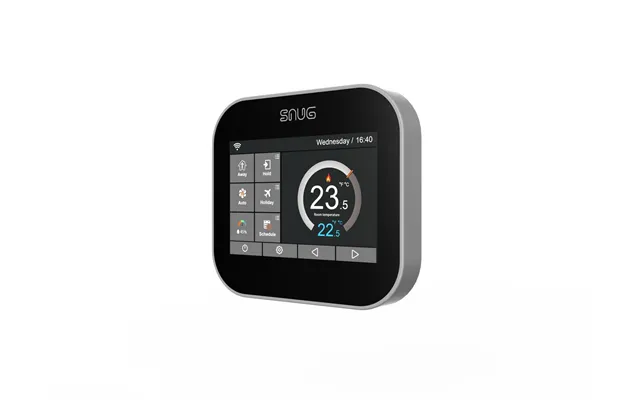 Snug Programmable Touch Screen Room Thermostat For Electric Ufh - Onyx Black