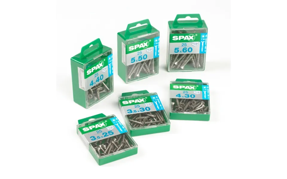 Spax T-star T20 Universal Screws 4.0 X 30mm Stainless Steel Pack Of 25