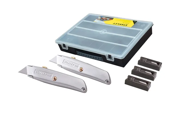 Stanley 99e Trimming Knife Twin Pack C W 50 Spare Blades