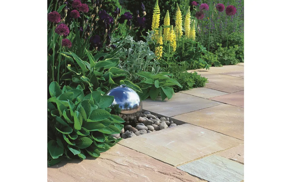 Stonemarket Indian Sandstone Calibrated Slab 610 X 610mm Natural Stone Paving - Sahara Multi