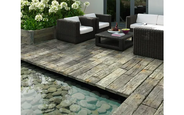 Stonemarket Timberstone Large Sleeper 900 X 225 X 50mm - Driftwood