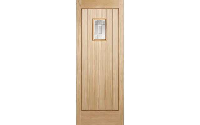 Suffolk Oak External Door - Part Obscure Dg Rm1s 2032 X 813mm
