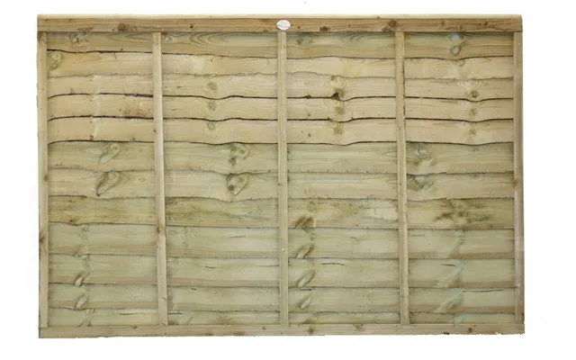 Tafs Pressure Treated Waney Lap Fence Panel 6' X 4'