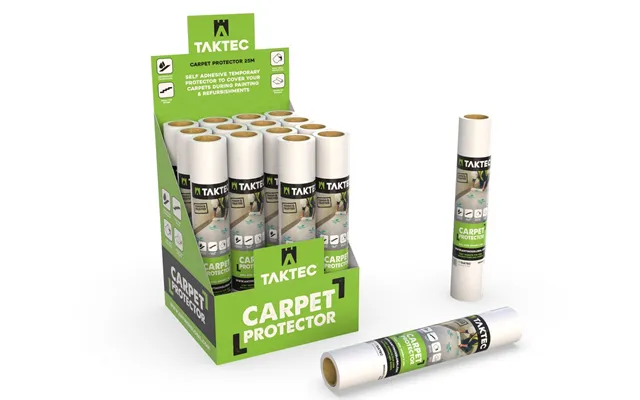 Taktec Carpet Protection Film 600mm X 25mtr Roll - White