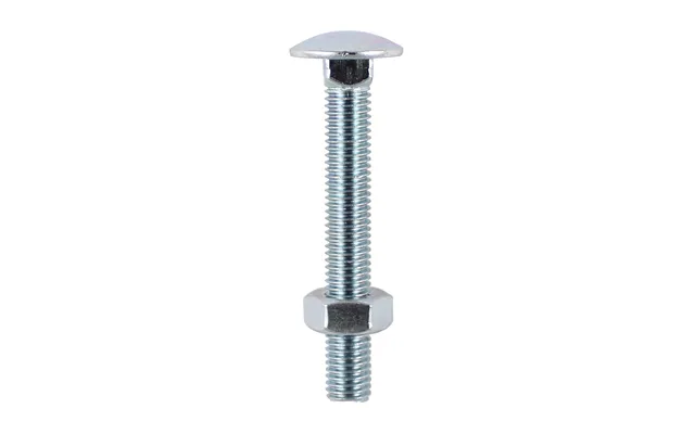Timco Carriage Bolt & Hex Nut M10 X 120mm Bzp - Pack Of 2