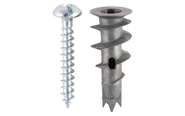 Timco Metal Speed Plug With Screw Plasterboard Fixing 31.5mm Pack Of 5