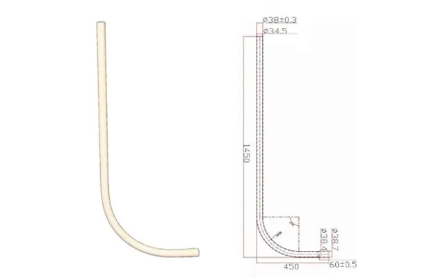 Tricel Electric Hockey Stick 38mm X 1450mm White