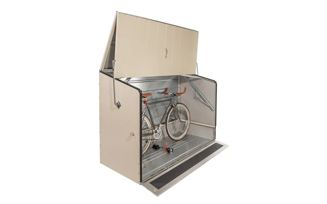 Trimetals Protectacycle With Ramped Access 1330 X 1960 X 890mm - Cream