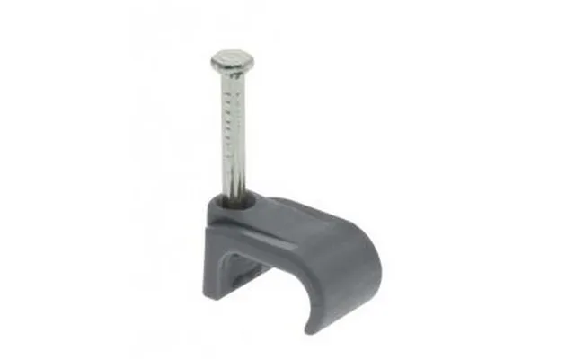 Unicrimp Flat Cable Clips For 4.0 6.0mm Twin & Earth 7 X 14mm Pack Of 100 - Grey