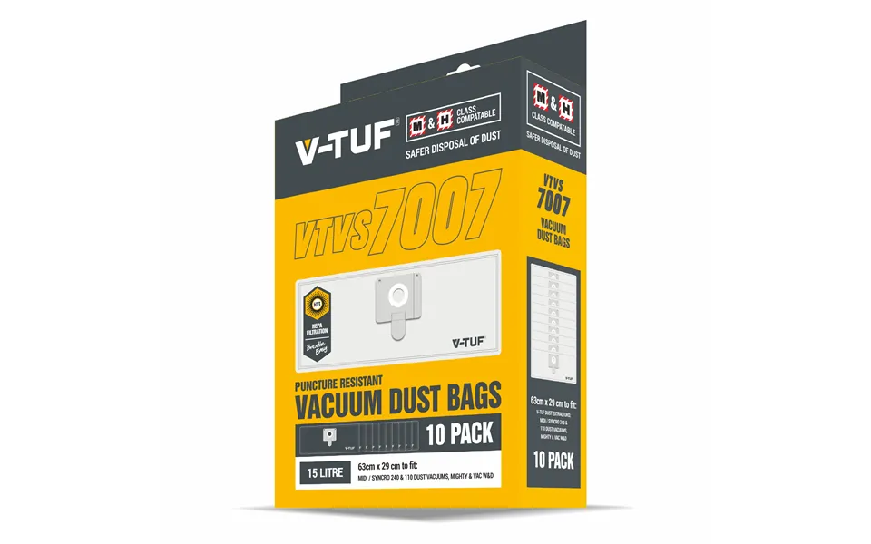 V-tuf Midi Spare Bags Pack Of 10 - Vtvs7007