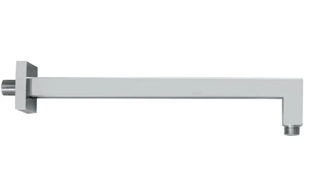 Vema Modern Square Wall Mounted Shower Arm 400mm - Chrome