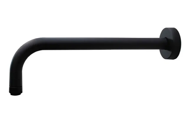 Vema Timea Round Wall Mounted Shower Arm 300mm - Matt Black