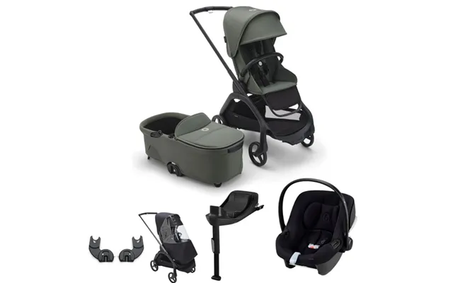 Bugaboo Dragonfly Aton B2 Travel System- Forest Green - Without Accessories