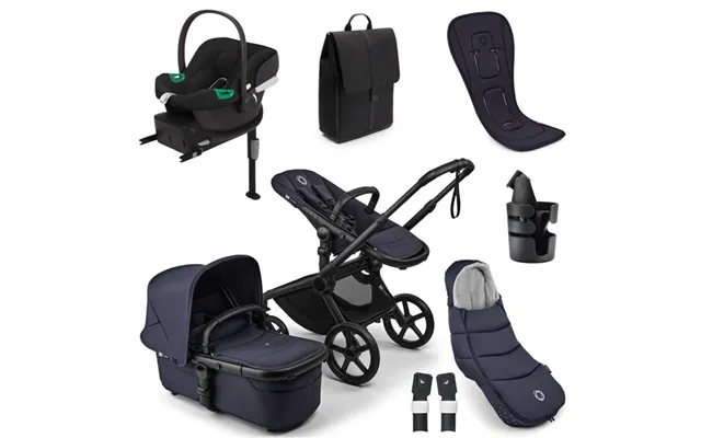Bugaboo Fox 5 Renew, Cybex Aton B2 Accessories- Deep Indigo - Without Parasol