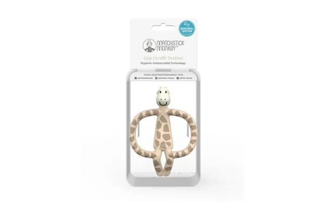 Matchstick Monkey Gigi Giraffe Teether - Gigi- Giraffe Beige Brown