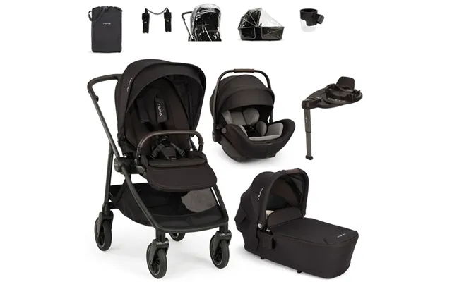 Nuna Swiv Arra Flex Travel System- Caviar - Without Footmuff Cup Holder