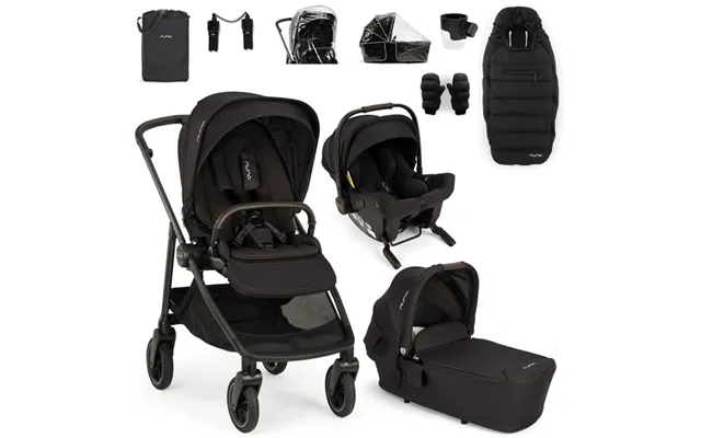 Nuna Swiv Pipa Urbn Travel System- Caviar - With Footmuff Cup Holder