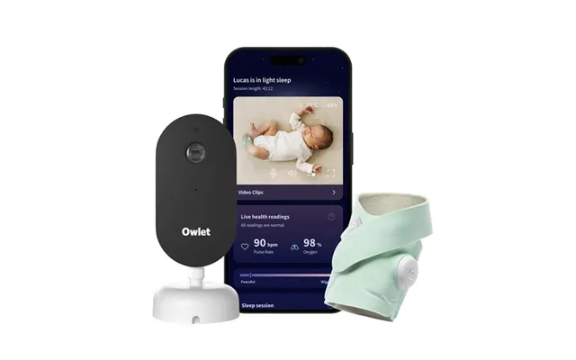 Owlet Dream Duo Sock Sight Smart Baby Monitor- Mint