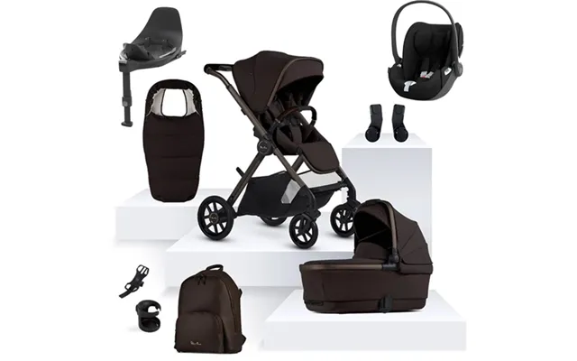 Silver Cross Reef 2 Cybex Cloud T Travel System- Ganache - Sepia Black