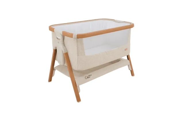 Tutti Bambini Cozee Bedside Crib- Scandinavian Walnut & Ecru