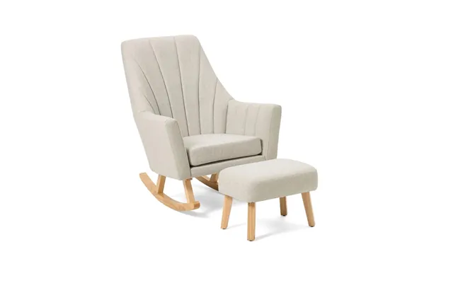 Tutti Bambini Jonah Rocking Chair & Foot Stool- Pebble
