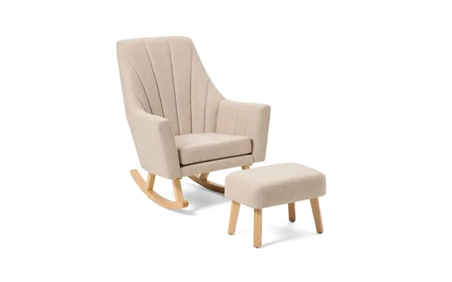 Tutti Bambini Jonah Rocking Chair & Foot Stool- Stone
