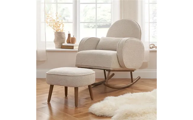Tutti Bambini Micah Rocking Chair & Footstool- Boucle Biscuit
